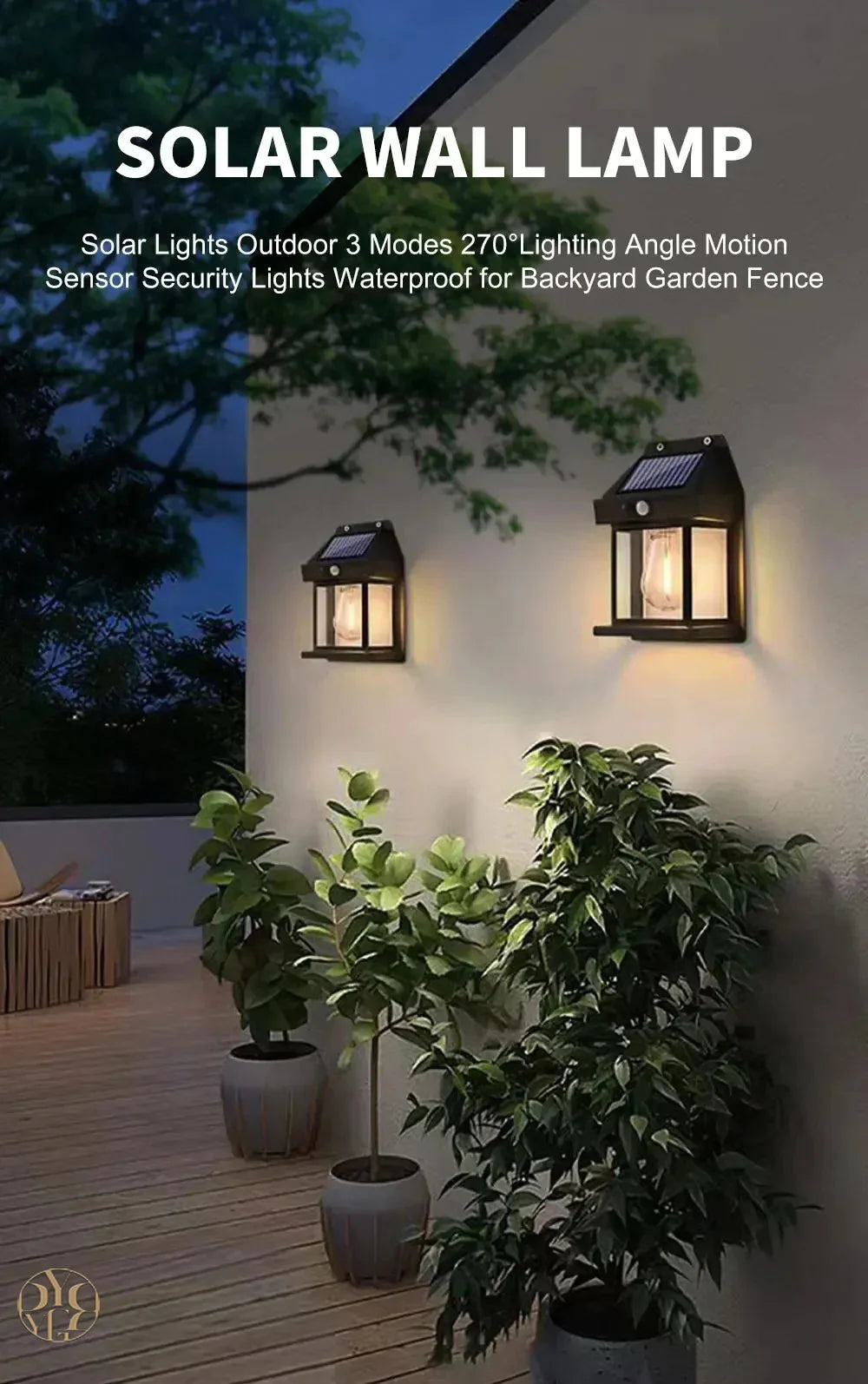 Solar Wall Light Wireless Sensor Ip65 Rated